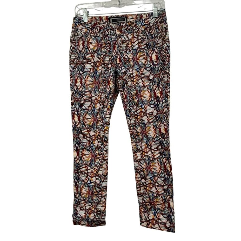 Kardashian Kollection Multicolor Abstract Print Capri Pants Women’s Size 4